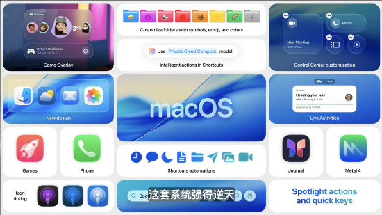 macOS 26 Tahoe支持短语快速启动功能，苹(🤓)果高管形容“强的逆天”
