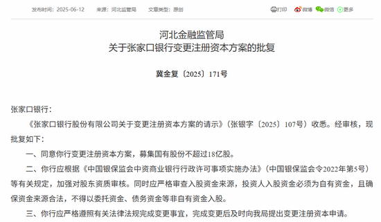 时隔半年再定(🥩)增！张家口银行频频补充资本背后，盈利能力亟待改善